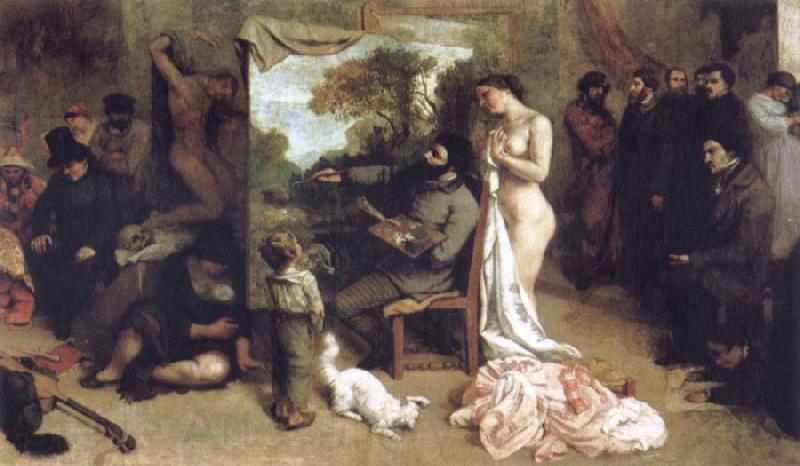 Gustave Courbet Detail of the Studio of the Painter,a Real Allegory France oil painting art